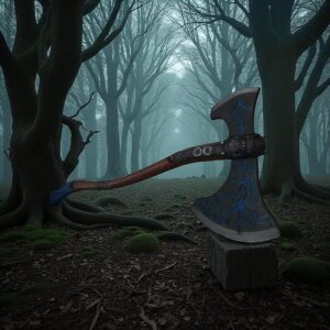 Kratos Balta 3D Baskı Replika – God of War Temalı Dekoratif Aksesuar